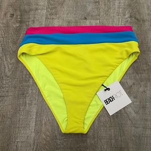 Beach Riot Heidi Bottom Retro Brights Colorblock